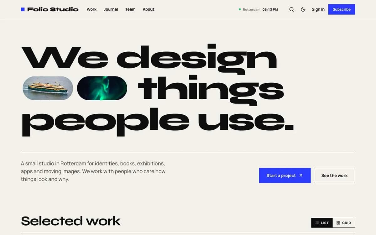 Folio preview