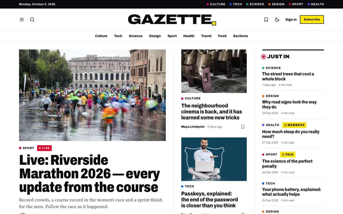 Gazette preview