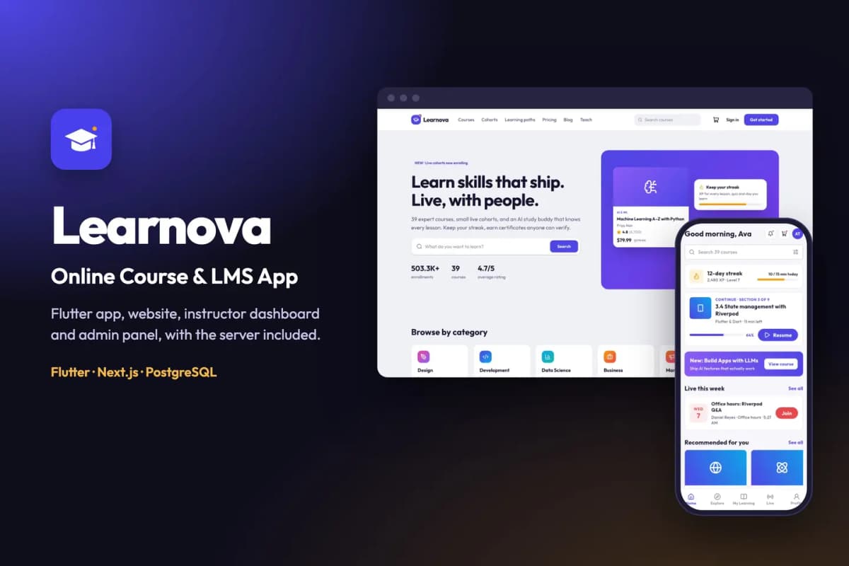 Learnova preview